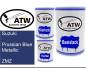 Preview: Suzuki, Prussian Blue Metallic, ZMZ: 500ml Lackdose + 500ml Klarlack + 250ml Härter - Set, von ATW Autoteile West.